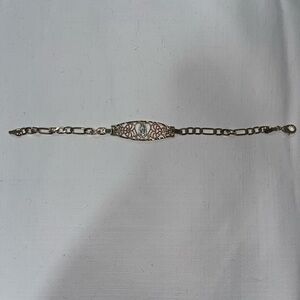 Virgin Mary Gold Plated Bracelet